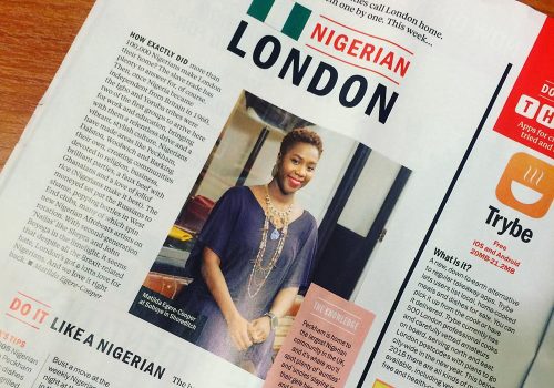 Nigerian London feature in Time Out magazine